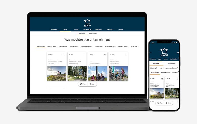 So erhalten Sie Ihre Hochkönig Card – Hochkönig Card in der Hand oder Smartphone mit digitaler Card