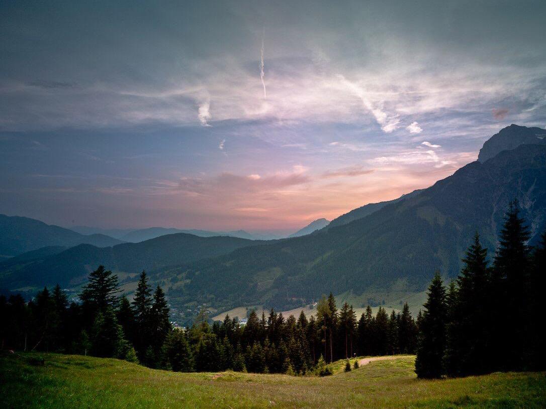 Direkt vor der Haustür – Talblick, Panorama oder Blick von Hinterthal in die Berge